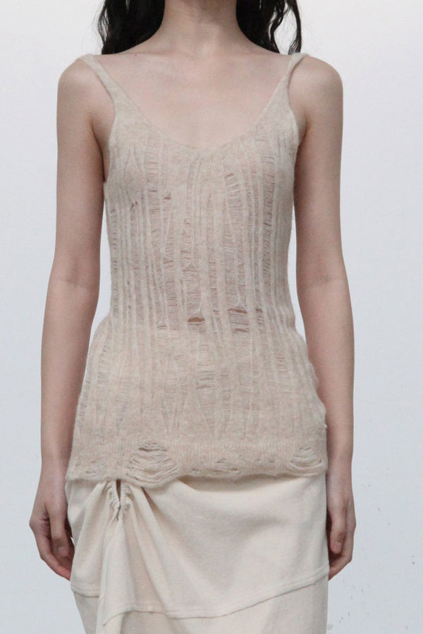 RUI floating line long sling RAW23KN09 off-white